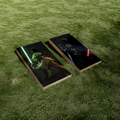 Star Wars Yoda and Darth Vader Cornhole Wraps/Skins