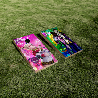 Harley Quinn and the Joker Cornhole Vinyl Wraps/Skins