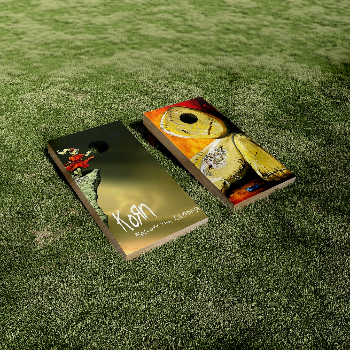 Korn Follow the Leader Cornhole Vinyl Wraps/Skins