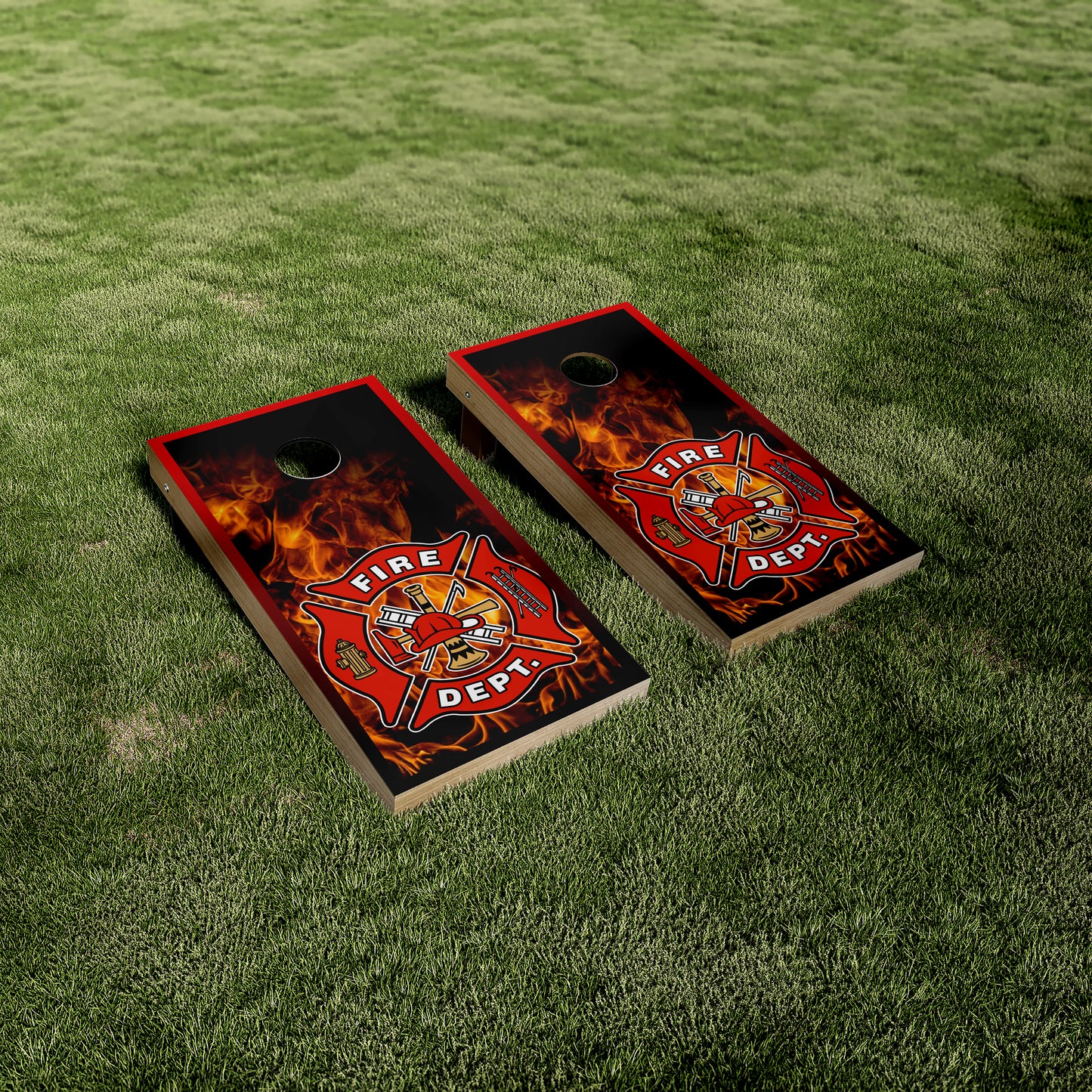 Firefighter Fire Dept. Cornhole Wraps/Skins