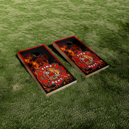 Firefighter Fire Dept. Cornhole Wraps/Skins