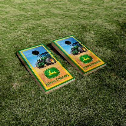 John Deere Tractor Cornhole Wraps/Skins