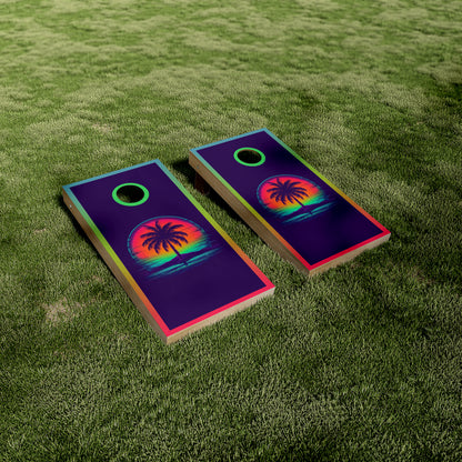 Neon Palm Tree and Sun Vinyl Wraps/Skins