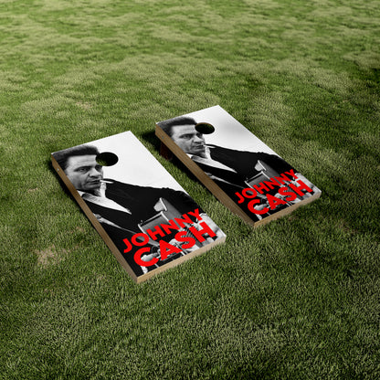 Johnny Cash Smoking Cornhole Vinyl Wraps/Skins