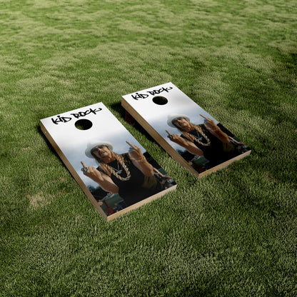 Kid Rock Middle Finger Cornhole Vinyl Wraps/Skins