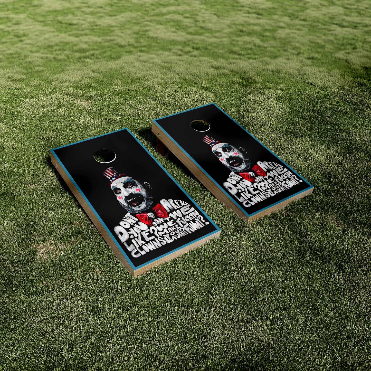 Captain Spaulding Cornhole Vinyl Wraps/Skins