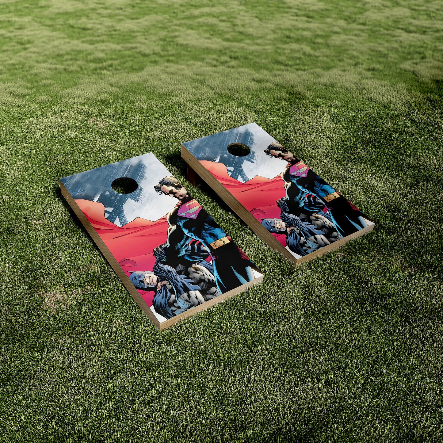 Superman Vs. Batman Cornhole Wraps/Skins