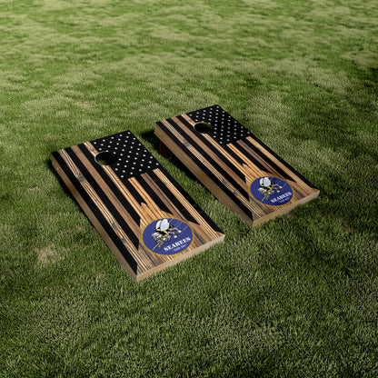 Seabee's Navy American Flag Vinyl Wraps/Skins