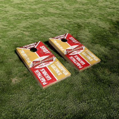 Budweiser Waterfall Drinking Game Vinyl Wraps/Skins