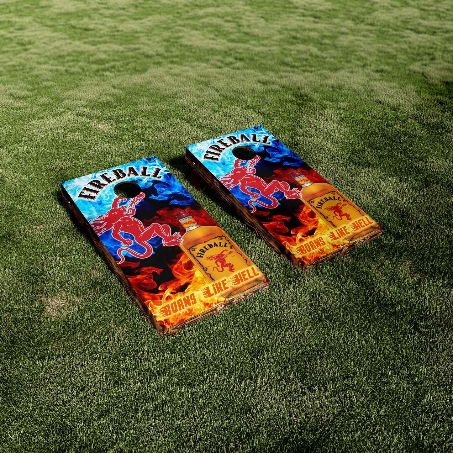 Fireball Whiskey 'Burns like Hell' Vinyl Wraps/Skins