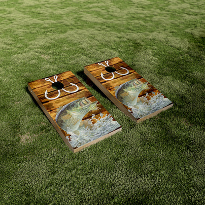 Bass Fish Hooks Cornhole Vinyl Wraps/Skins