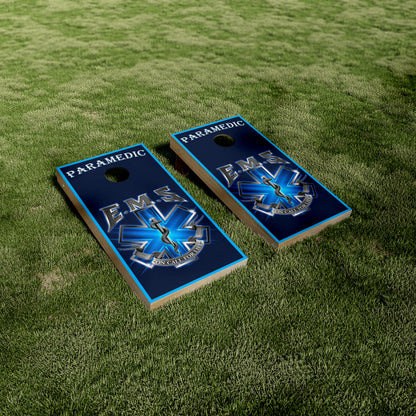 Paramedic Star Cornhole Vinyl Wraps/Skins