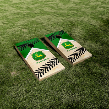 John Deere Tire Tracks Cornhole Wraps