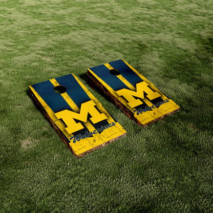 U of M Wolverine Tattered Vinyl Wraps/Skins