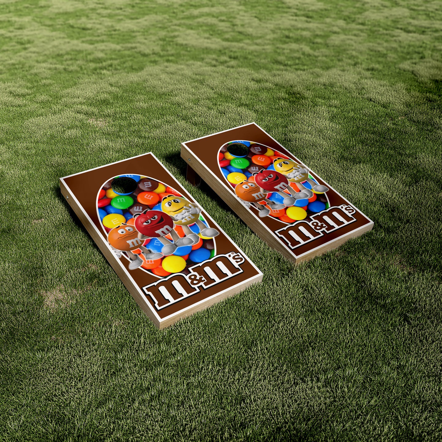 Chocolate M&Ms Cornhole Wraps/Skins