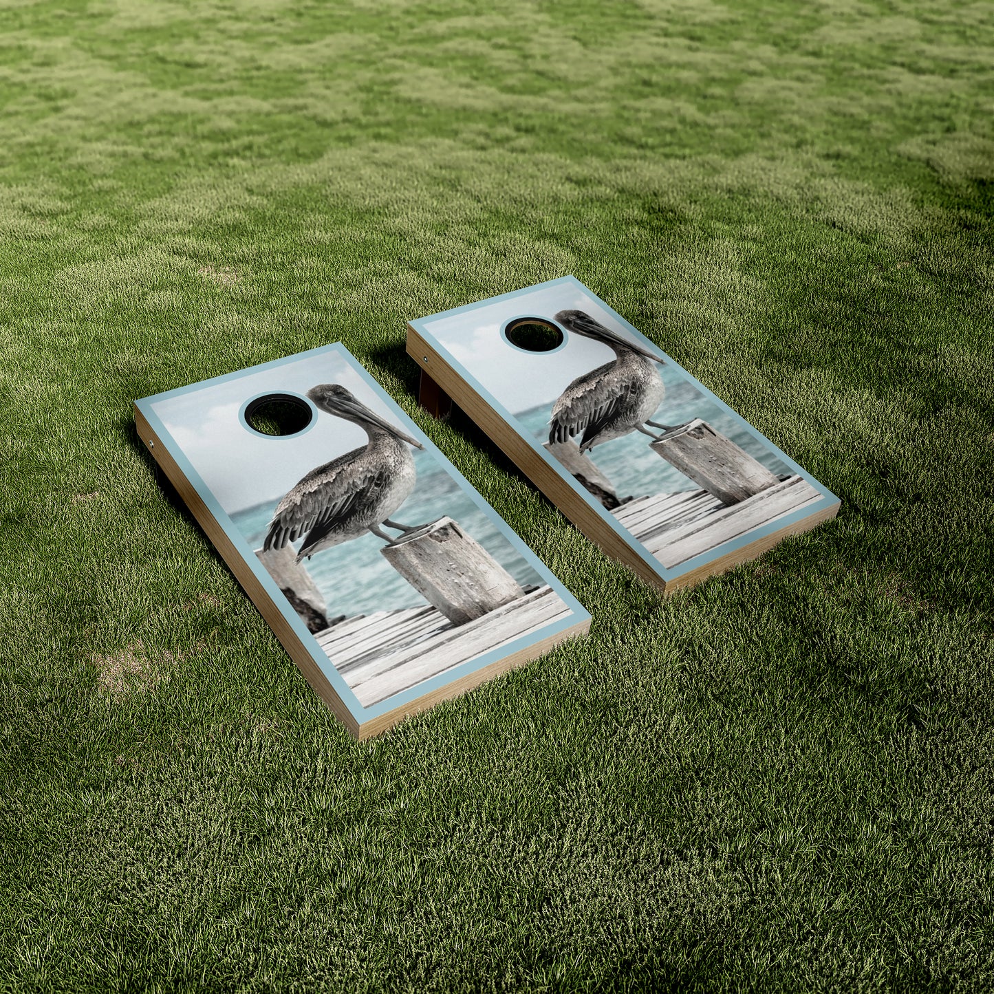 Pelicans on Dock printe Vinyl Wraps/Skins