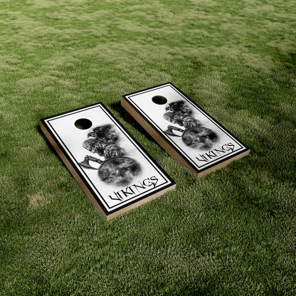 Viking and Raven Cornhole Vinyl Wraps/Skins