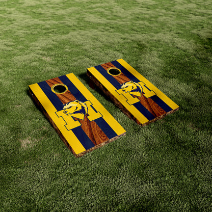 U of M Wood Grain Retro Logo Vinyl Wraps/Skins
