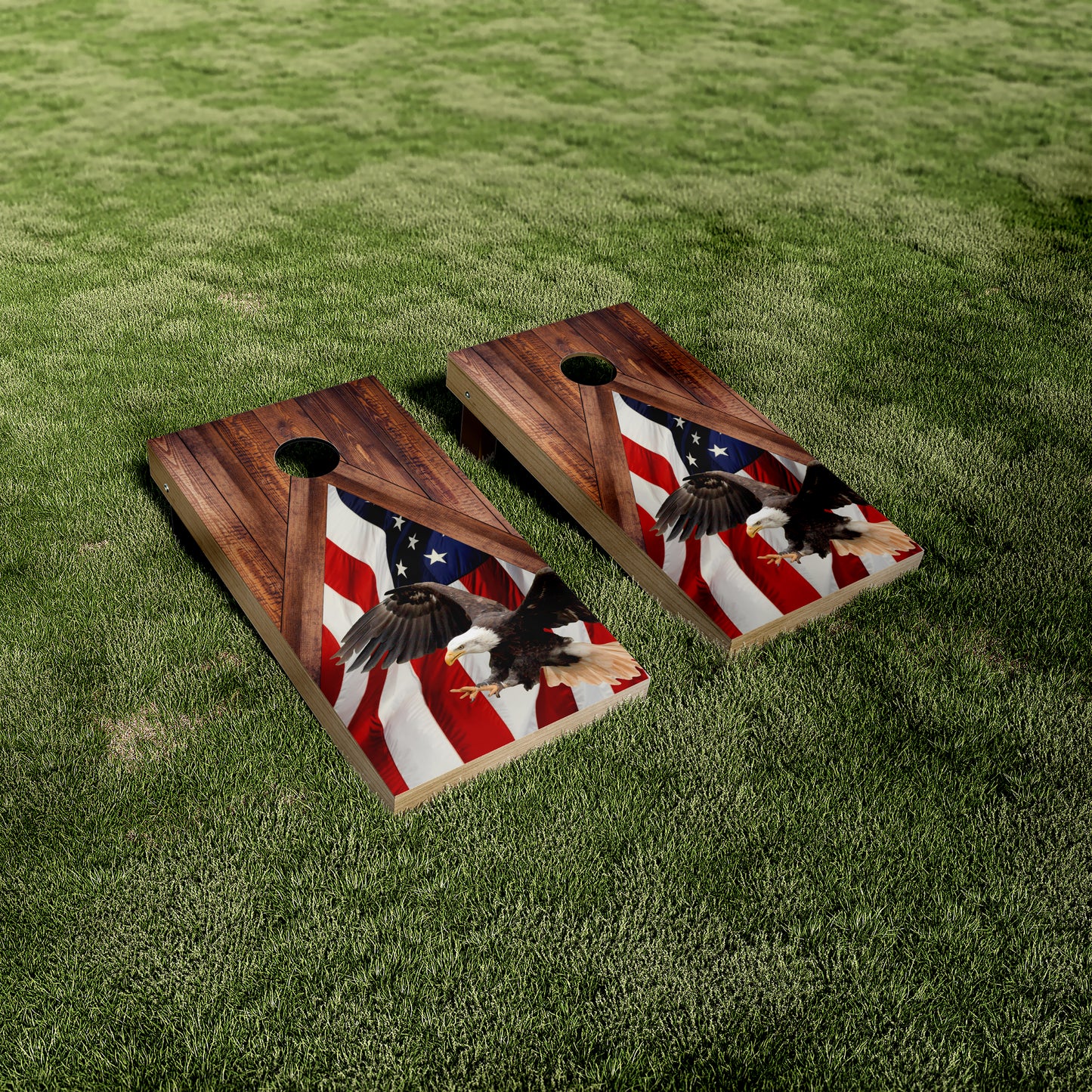 American Eagle/Flag Cornhole wraps/skins