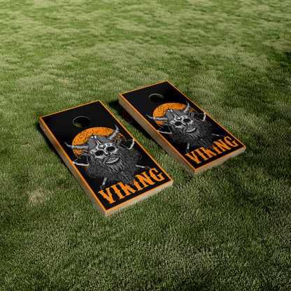 Viking Helmet Cornhole Wraps/Skins