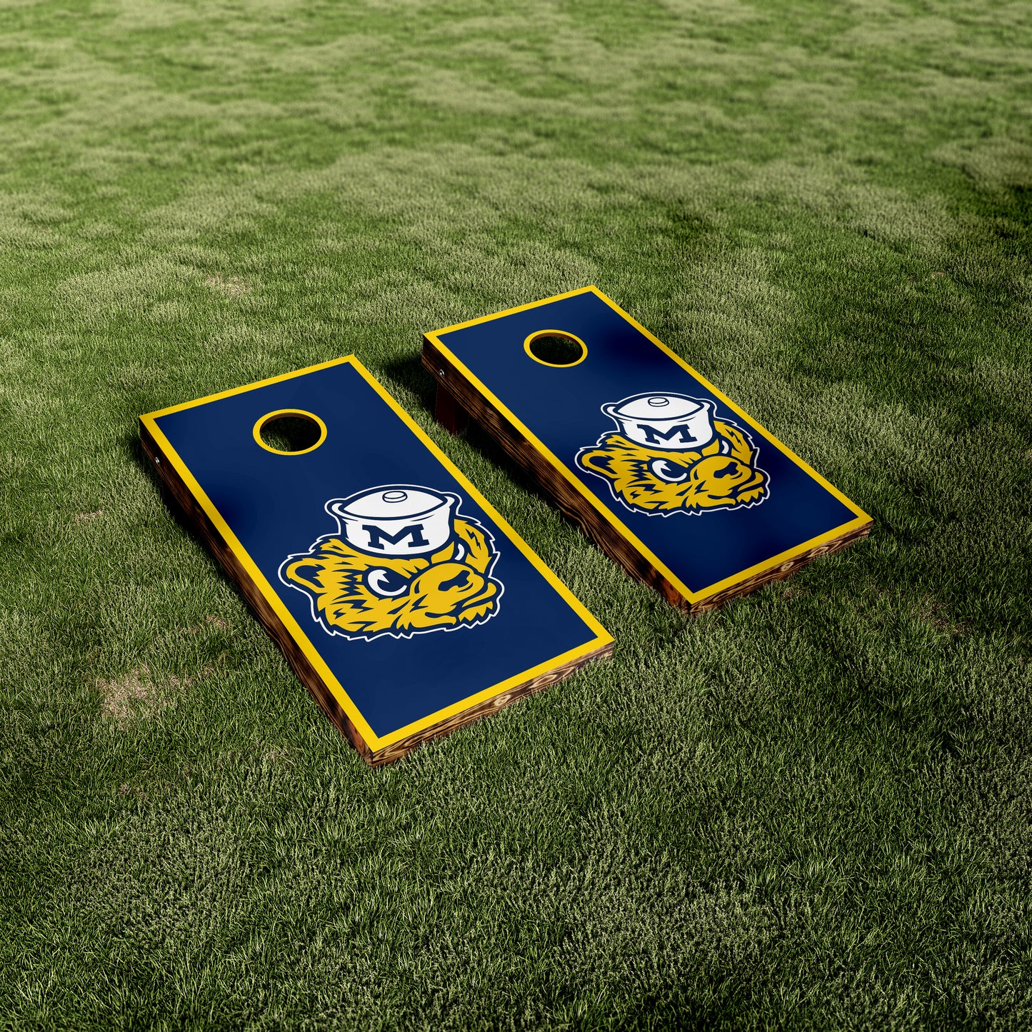 U of M Wolverines Throwback Logo Vinyl Wraps/Skins