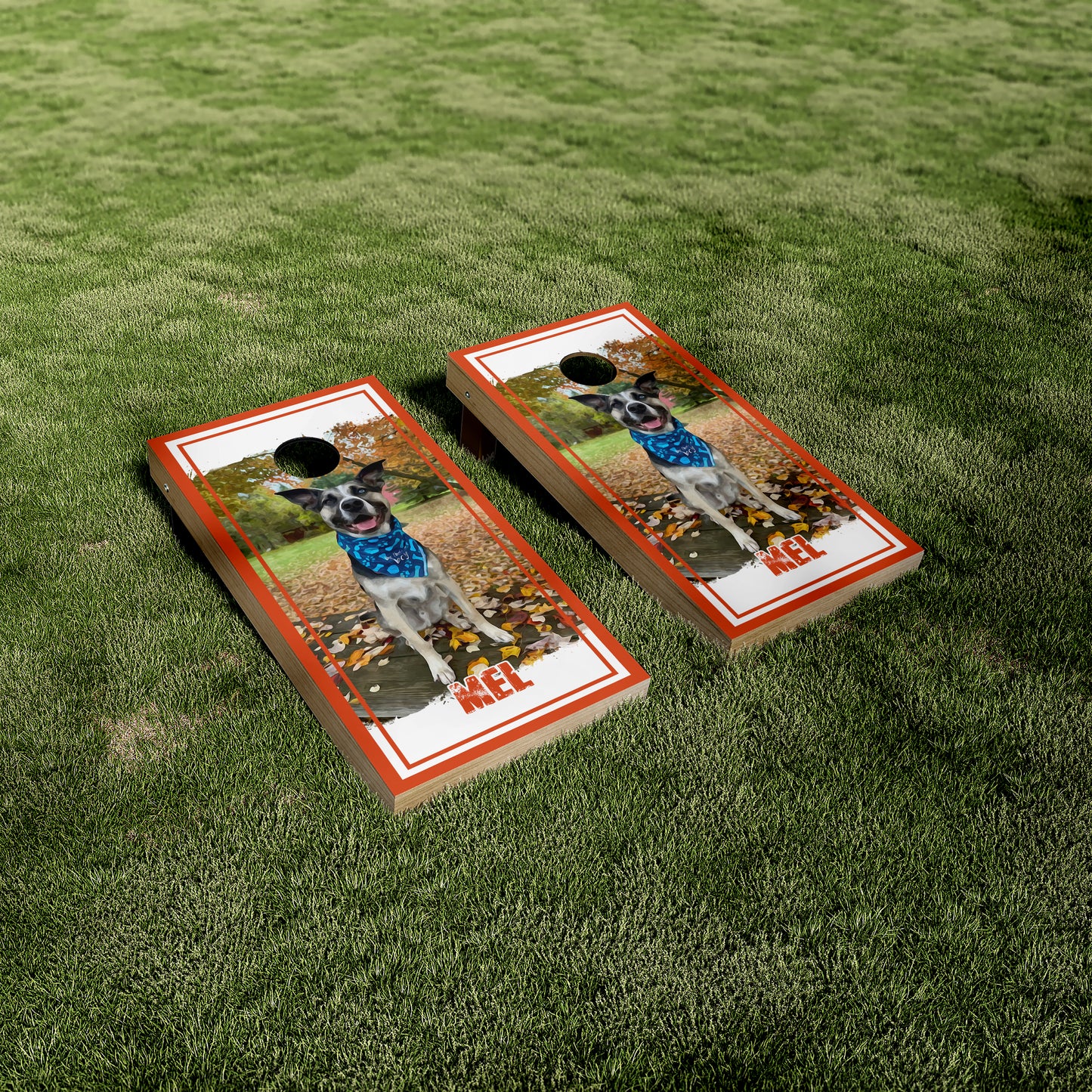 Customizeable Pet Watercolor Cornhole Wraps/Skins