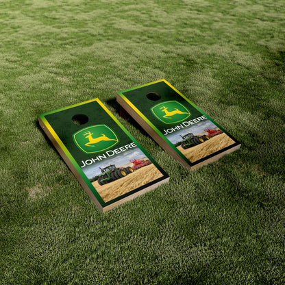 John Deere Harvester Cornhole Wraps/Skins