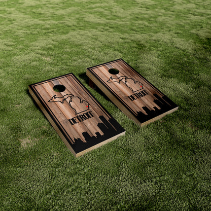 Wood Grain Michigan Peninsula Vinyl Wraps/Skins