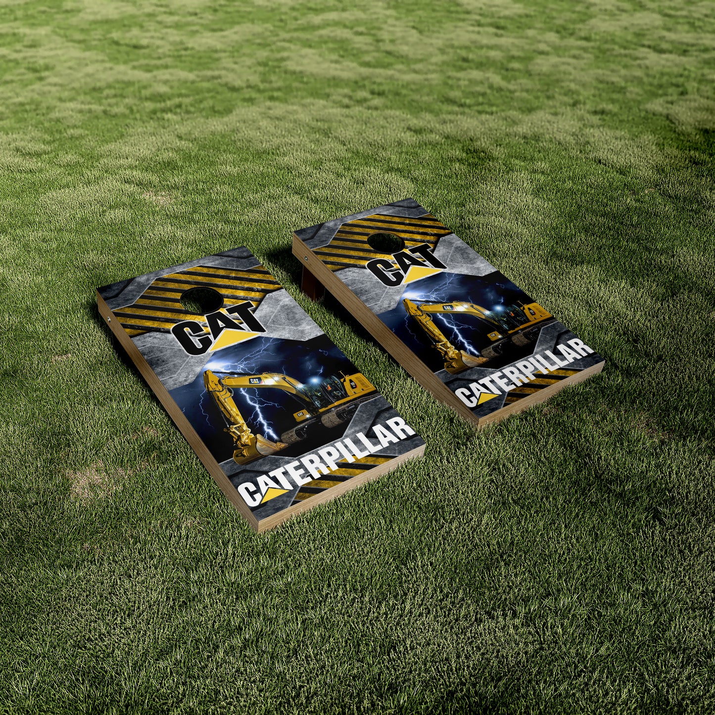 CAT Caterpillar Excavator Cornhole Wraps/Skins