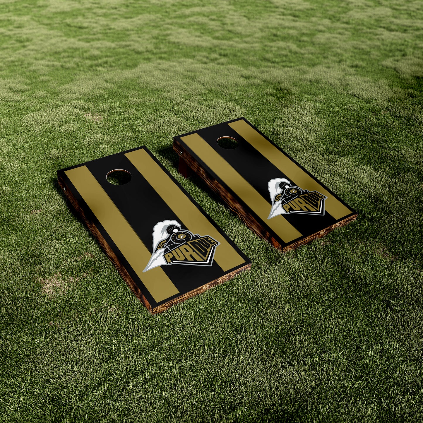 Purdue University Striped Vinyl Wraps/Skins