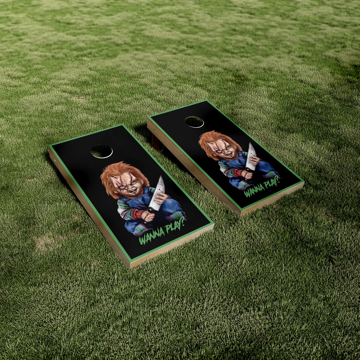 Chucky Cornhole Wraps/Skins