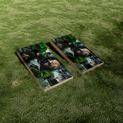 Green Arrow Superhero Cornhole Wraps/Skins