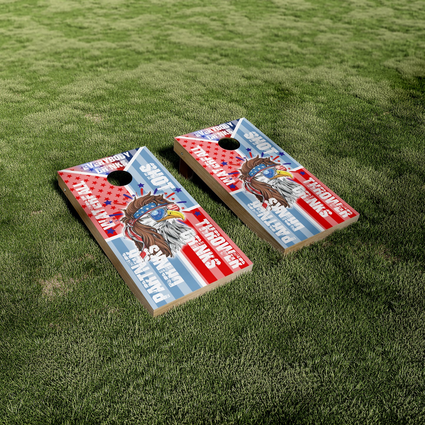 Eagle Mullet Waterfall Drinking Game Vinyl Wraps/Skins