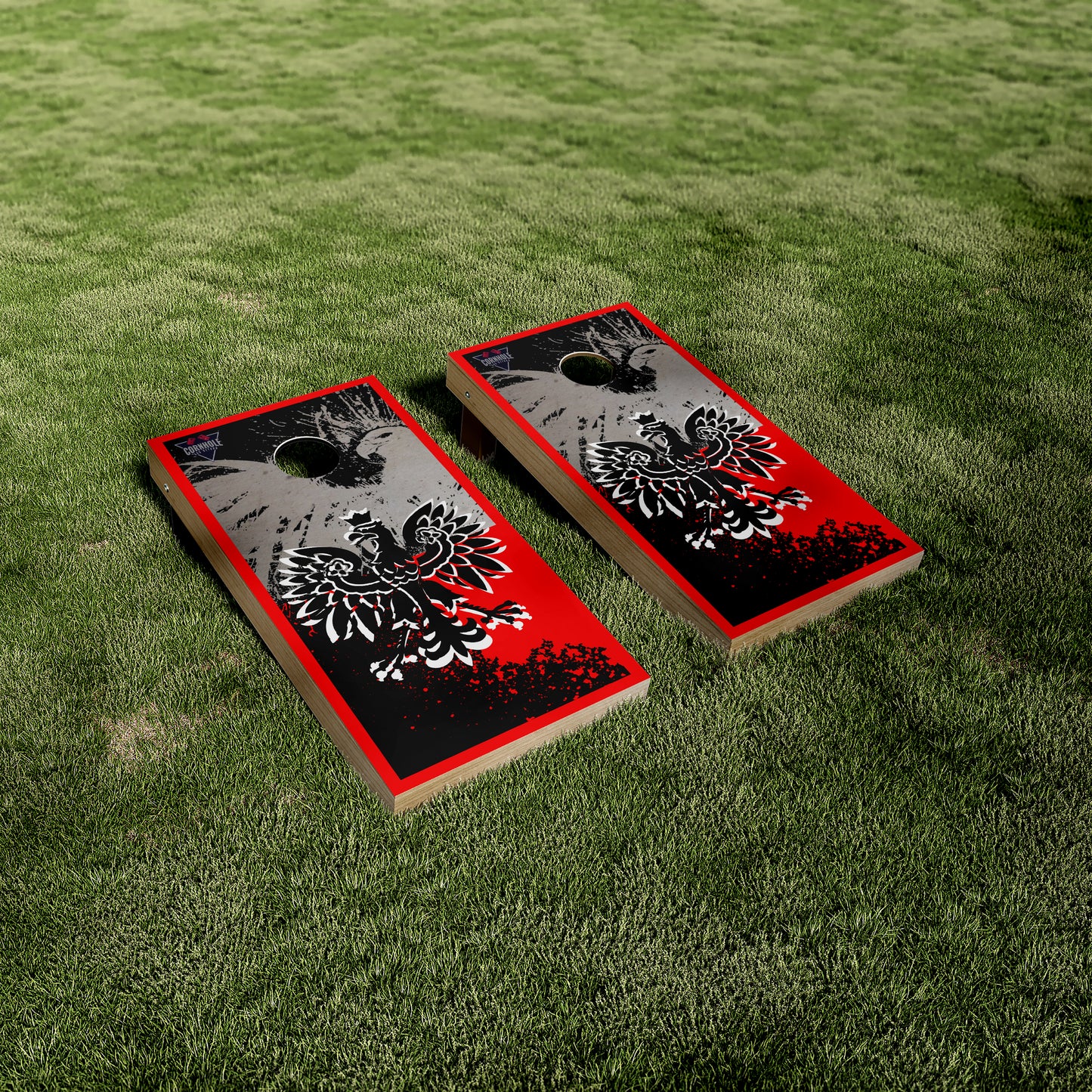 Polish Flag Cornhole Vinyl Wraps/Skins