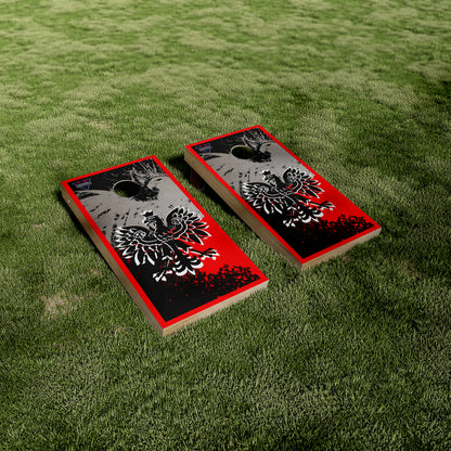 Polish Flag Cornhole Vinyl Wraps/Skins