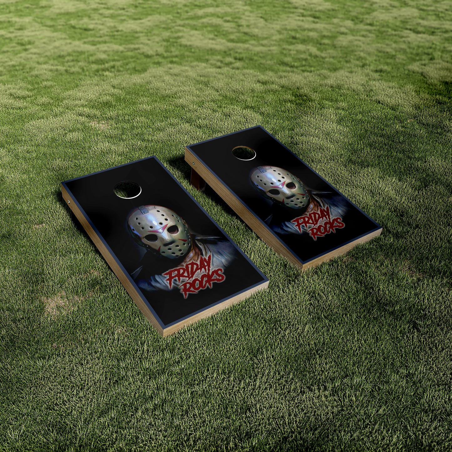 Jason Friday Rocks Cornhole Vinyl Wraps/Skins