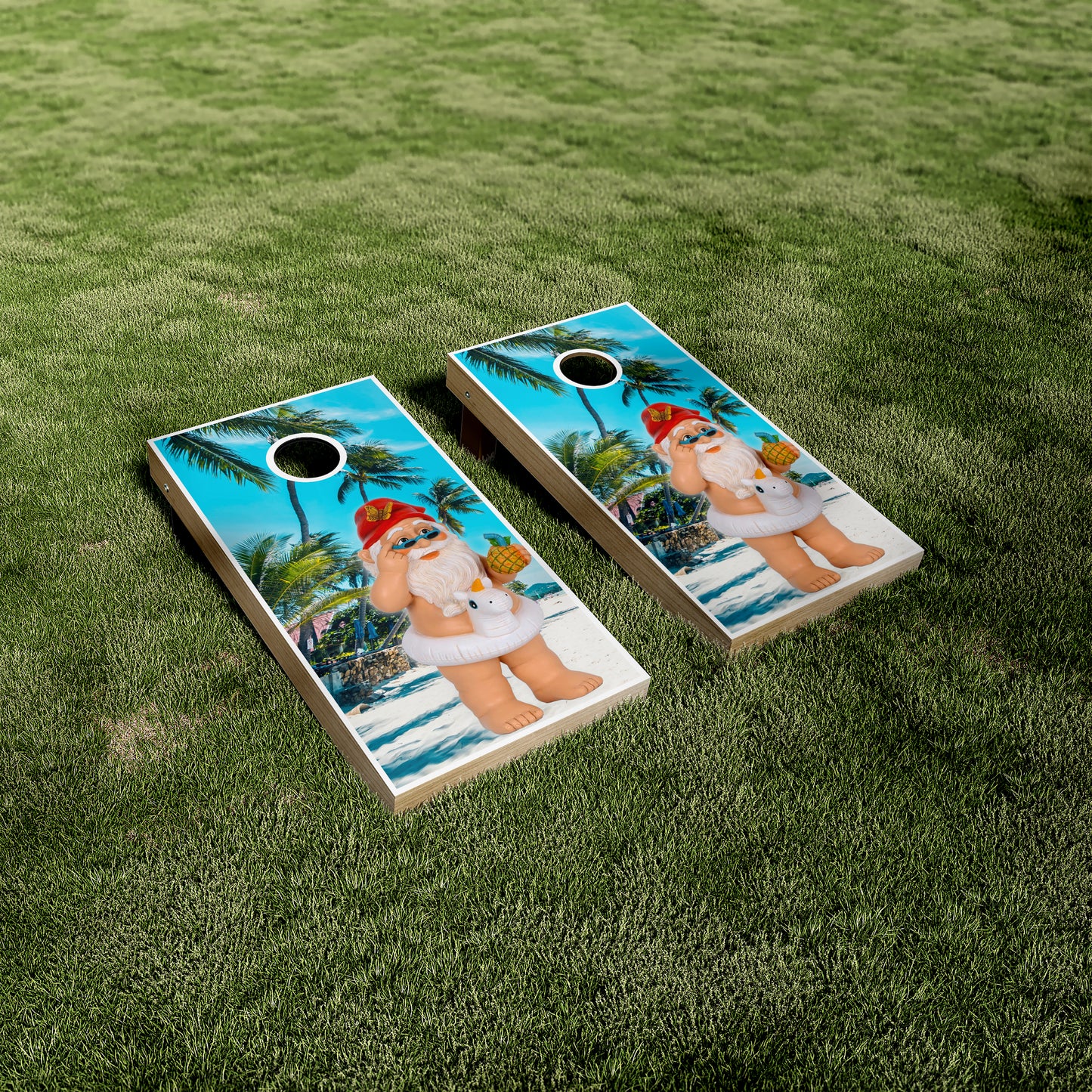 Beach Gnome Cornhole Wraps/Skins