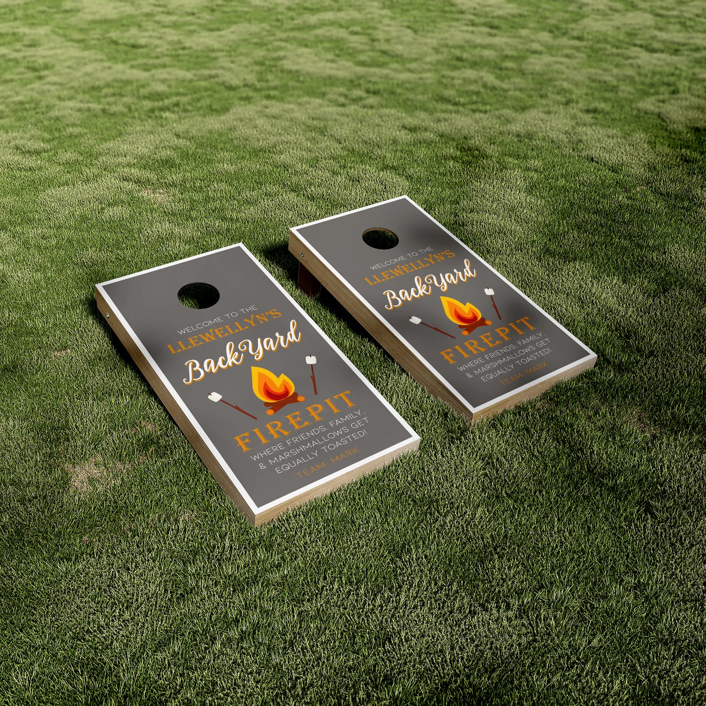 Customizeable Backyard Firepit Vinyl Wraps/Skins