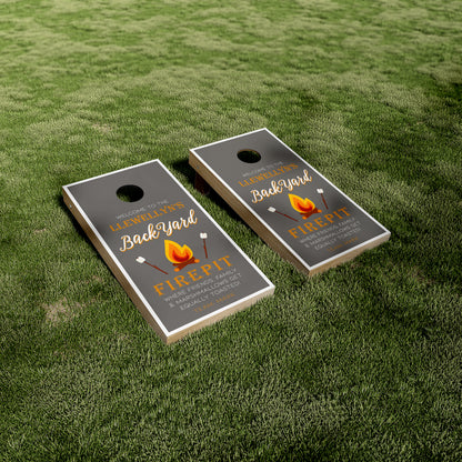 Customizeable Backyard Firepit Vinyl Wraps/Skins