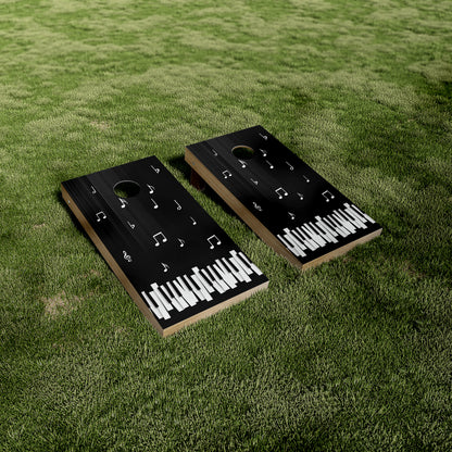 Piano Music Symbols Cornhole Vinyl Wraps/Skins