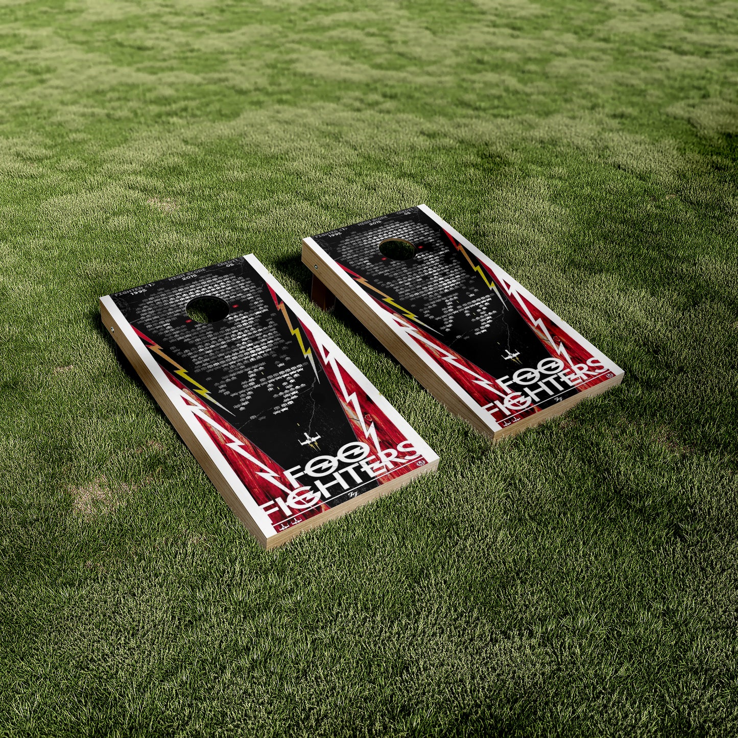 Foo Fighters Album Cover Cornhole Vinyl Wraps/Skins