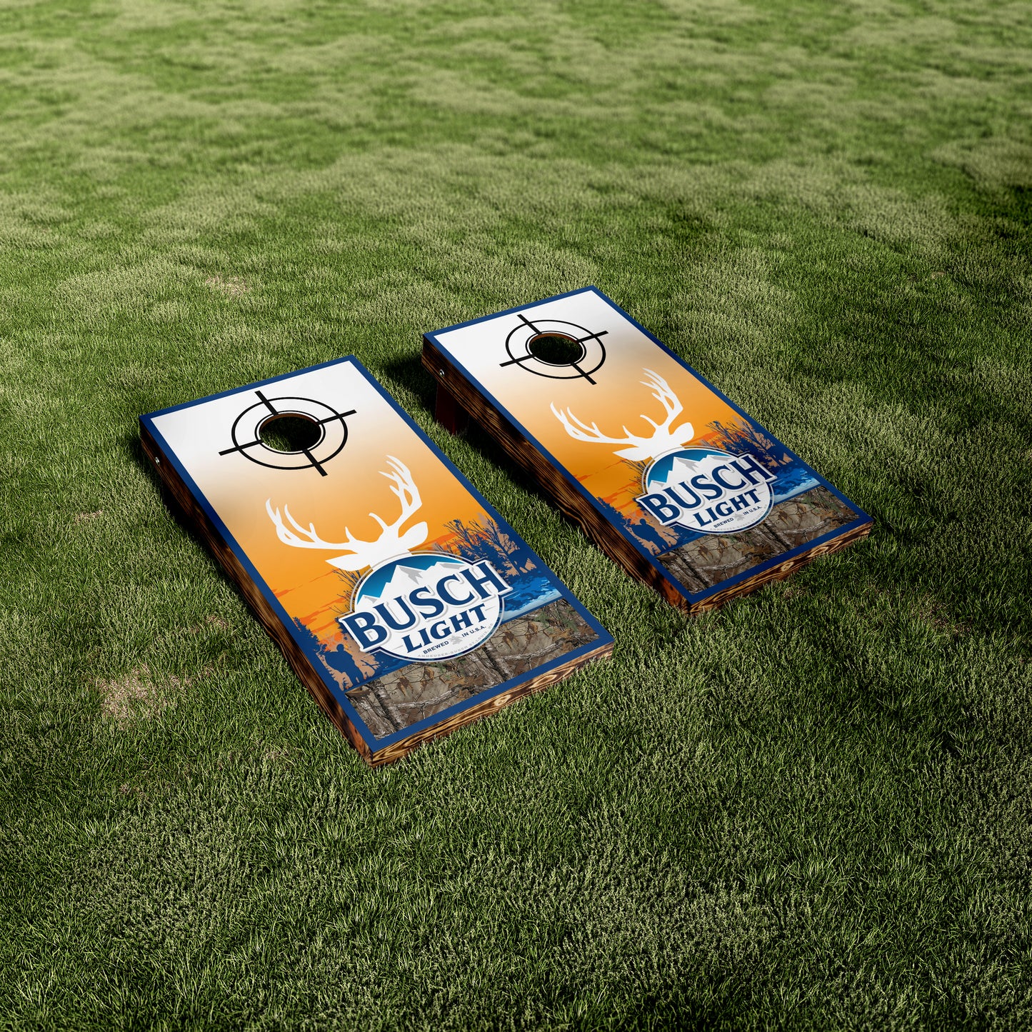 Busch Light Deer Hunting Cornhole Wraps/Skins