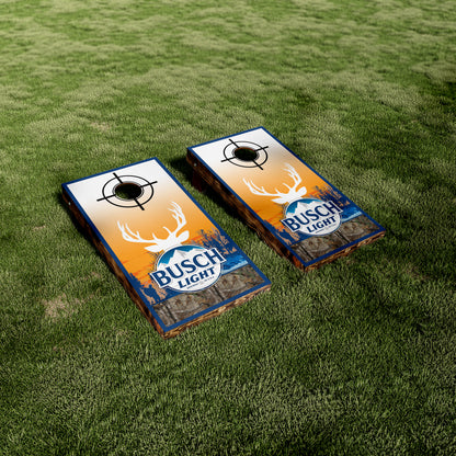 Busch Light Deer Hunting Cornhole Wraps/Skins