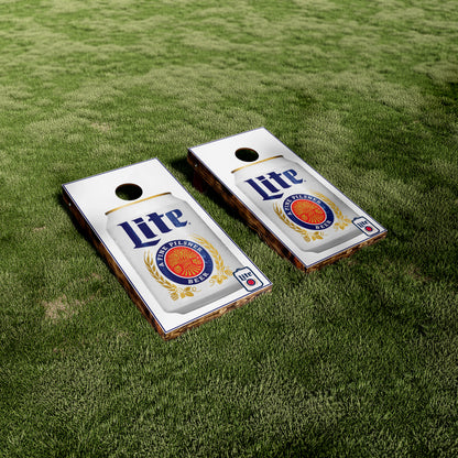 Miller Lite Logo Cornhole Wraps/Skins