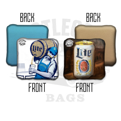 Miller Lite Fan Art Cornhole Bags