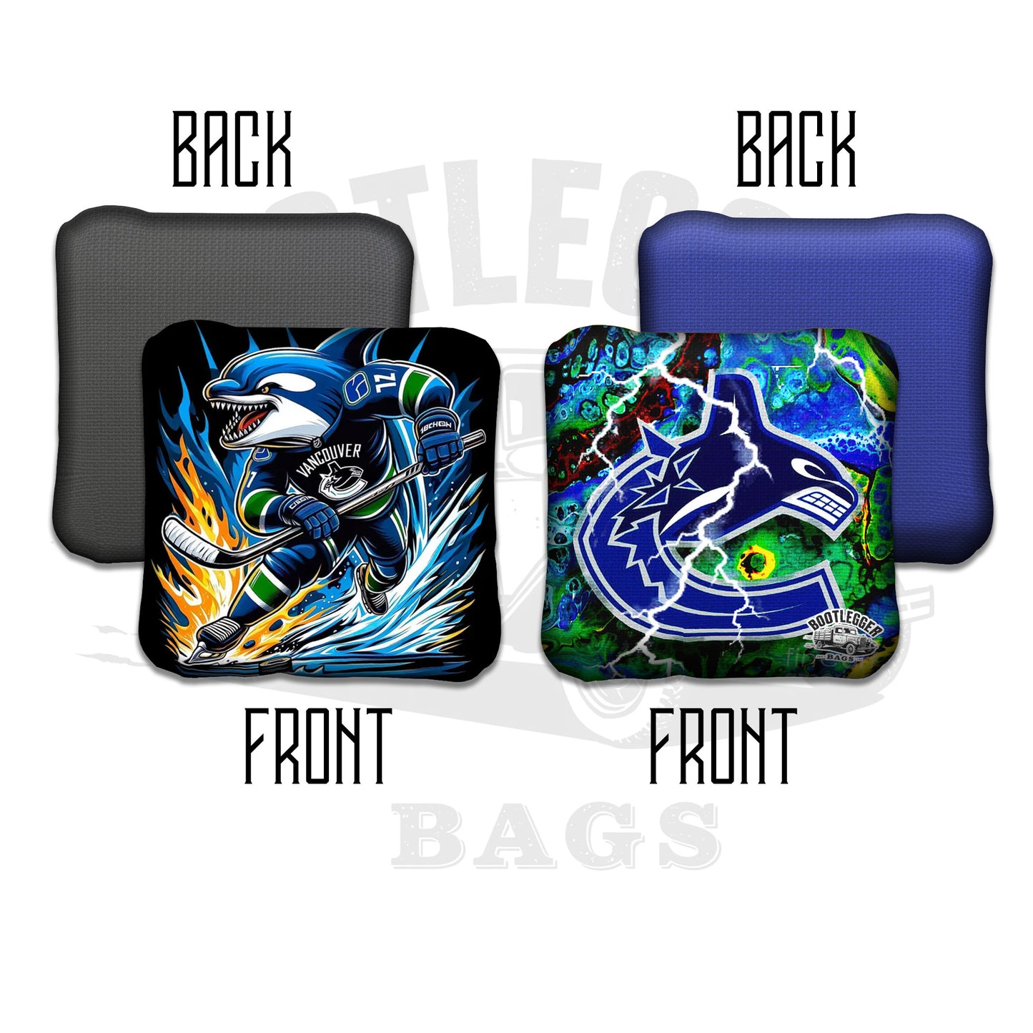 Vancouver Canucks Fan Art Cornhole Bags