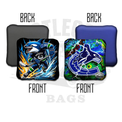 Vancouver Canucks Fan Art Cornhole Bags