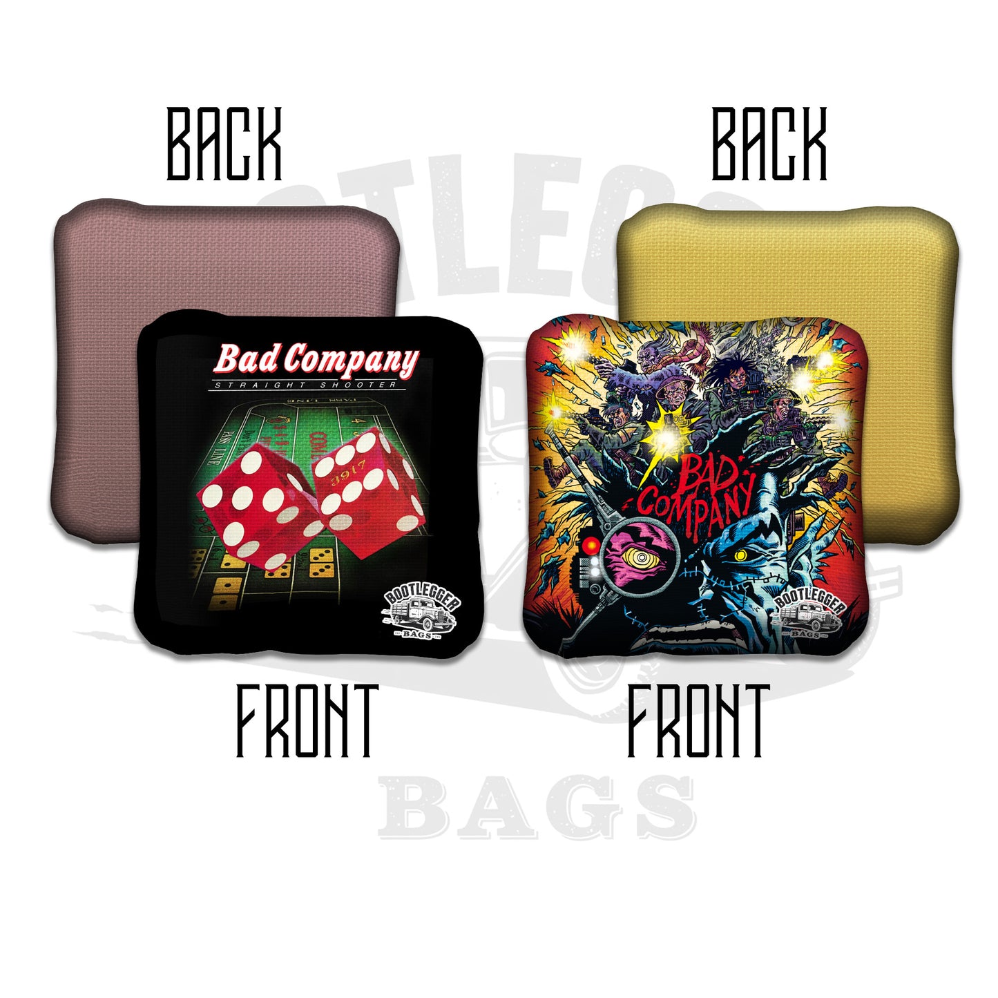 Bad Company Fan Art Cornhole Bags
