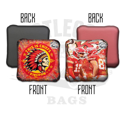 Kansas City Chiefs Fan Art Cornhole Bags