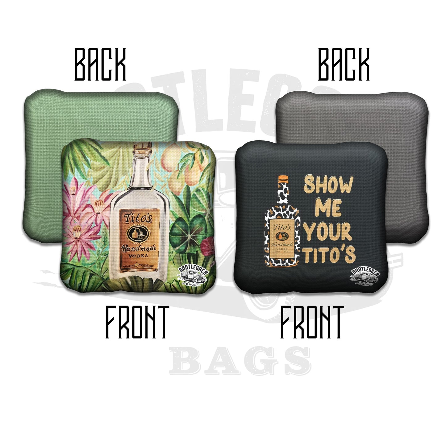 Titos Vodka Fan Art Cornhole Bags